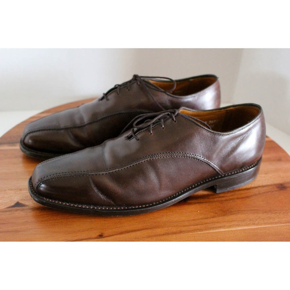 Allen Edmonds Dress Shoes Mens 9.5 Brown Leather Lace Up Oxford